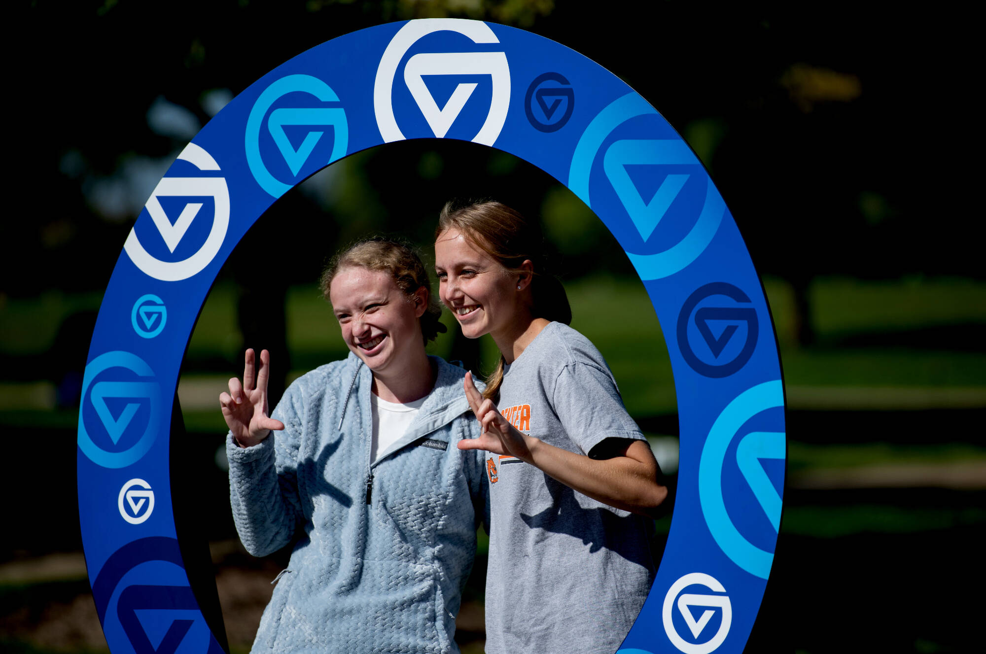 The GVSYou Debut event with students in the logomark circle.